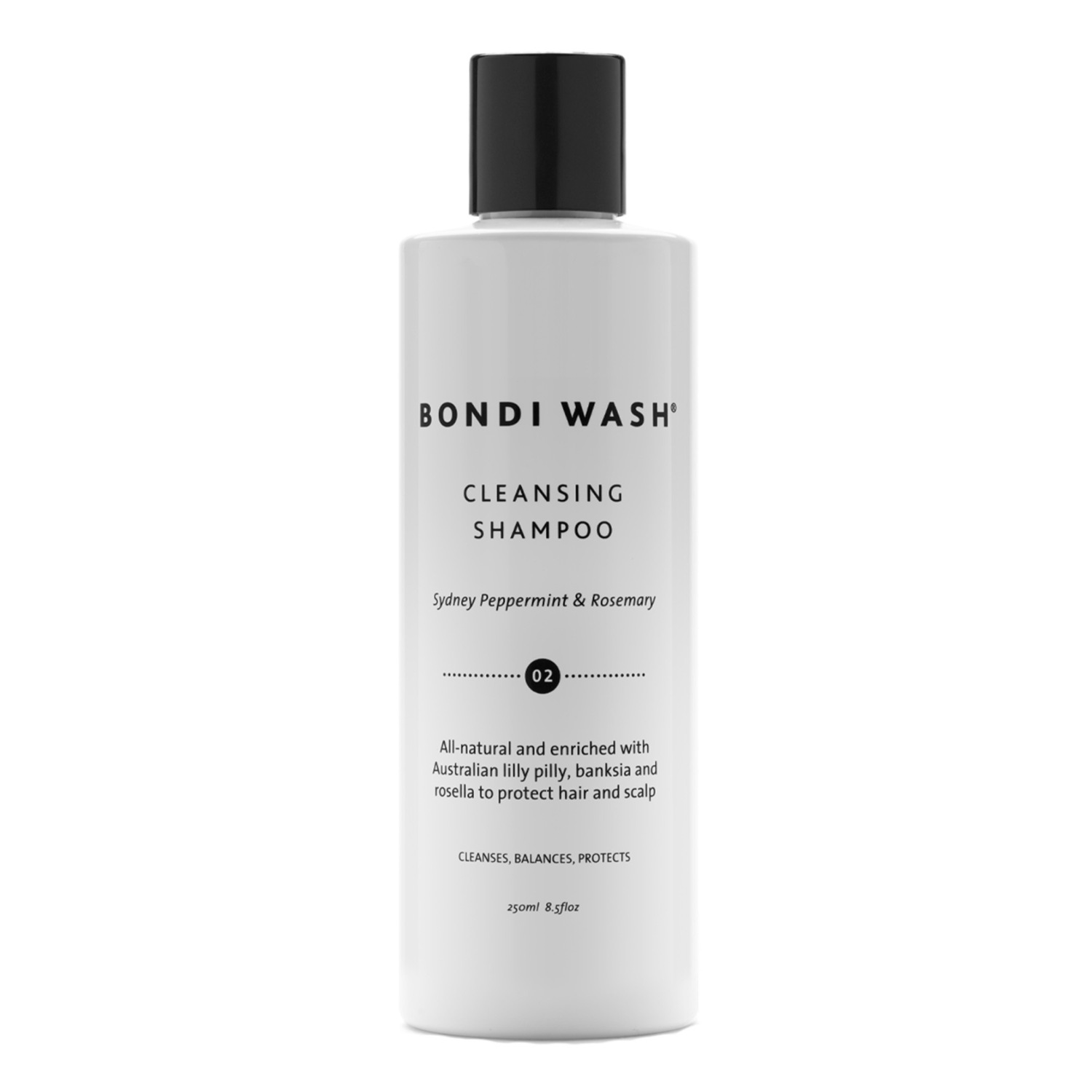 

Шампунь haarshampoo cleansing shampoo sydney peppermint & rosemary Bondi Wash, объем 250 мл