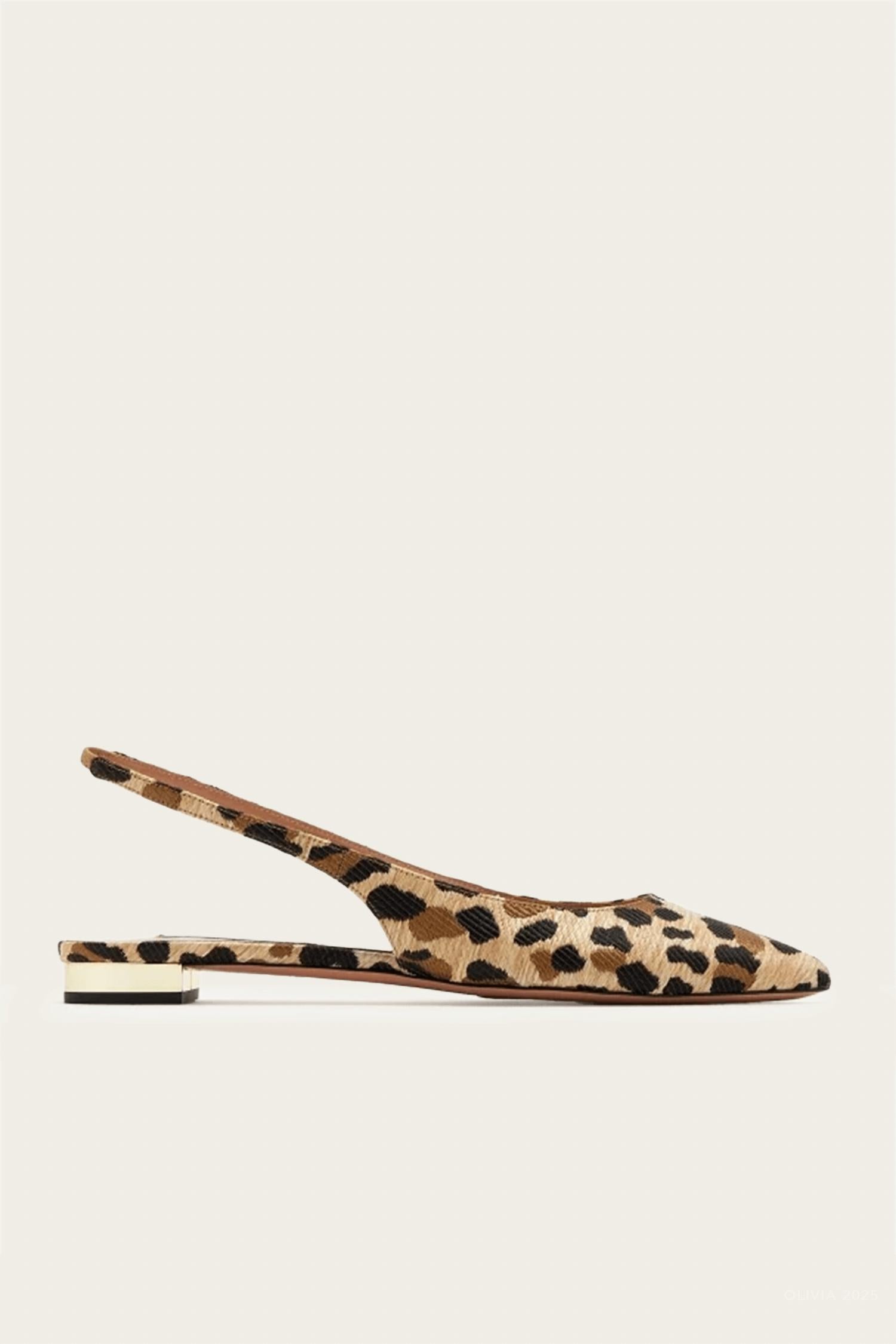 Женские мюли Purist Sling Flat натуральные Aquazzura