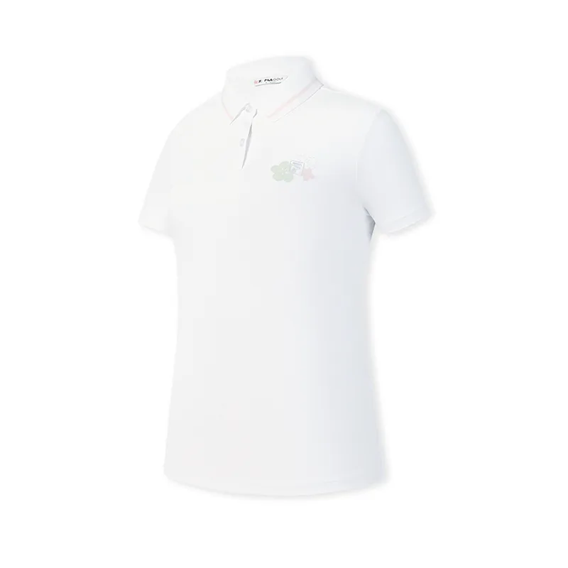 

FILA Golf Polo Shirt Women's Jade White, Белый, FILA Golf Polo Shirt Women's Jade White