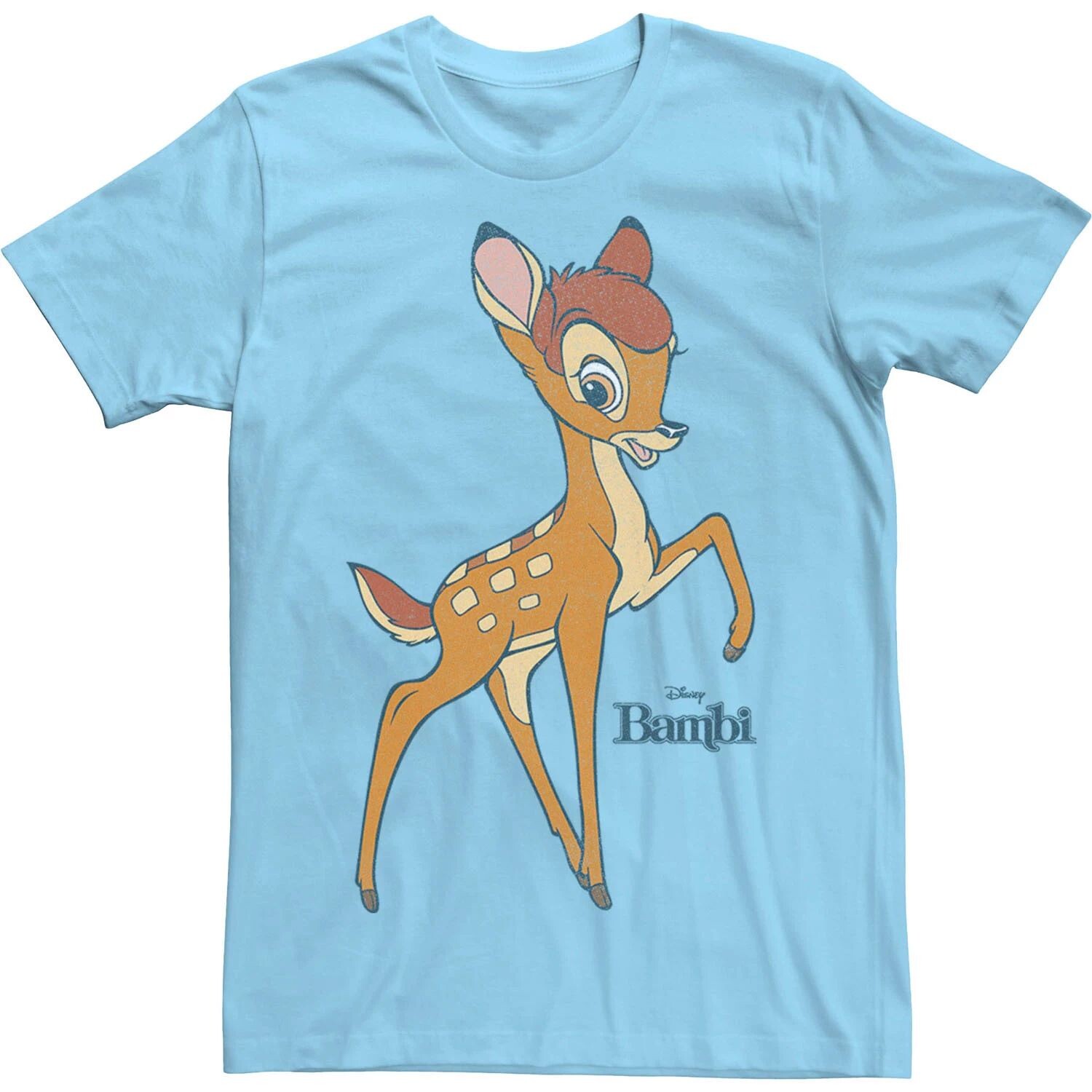 

Мужская футболка с логотипом Disney Bambi Simple Portrait Licensed Character, светло-синий