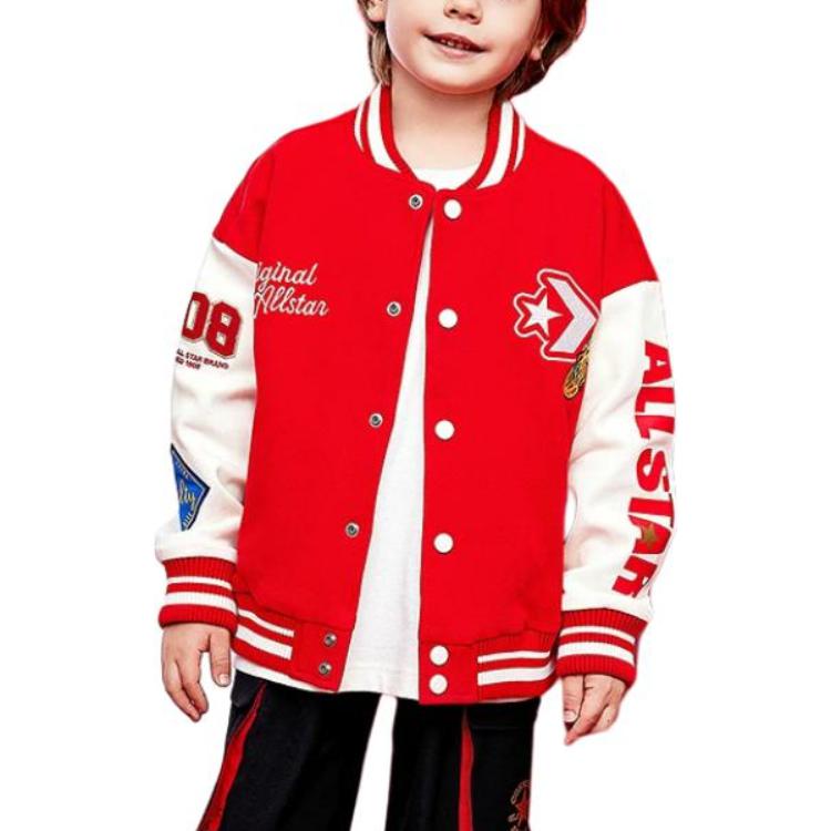 Converse Бейсбольная куртка gladee all star red для детей 3-7 лет — фото 3