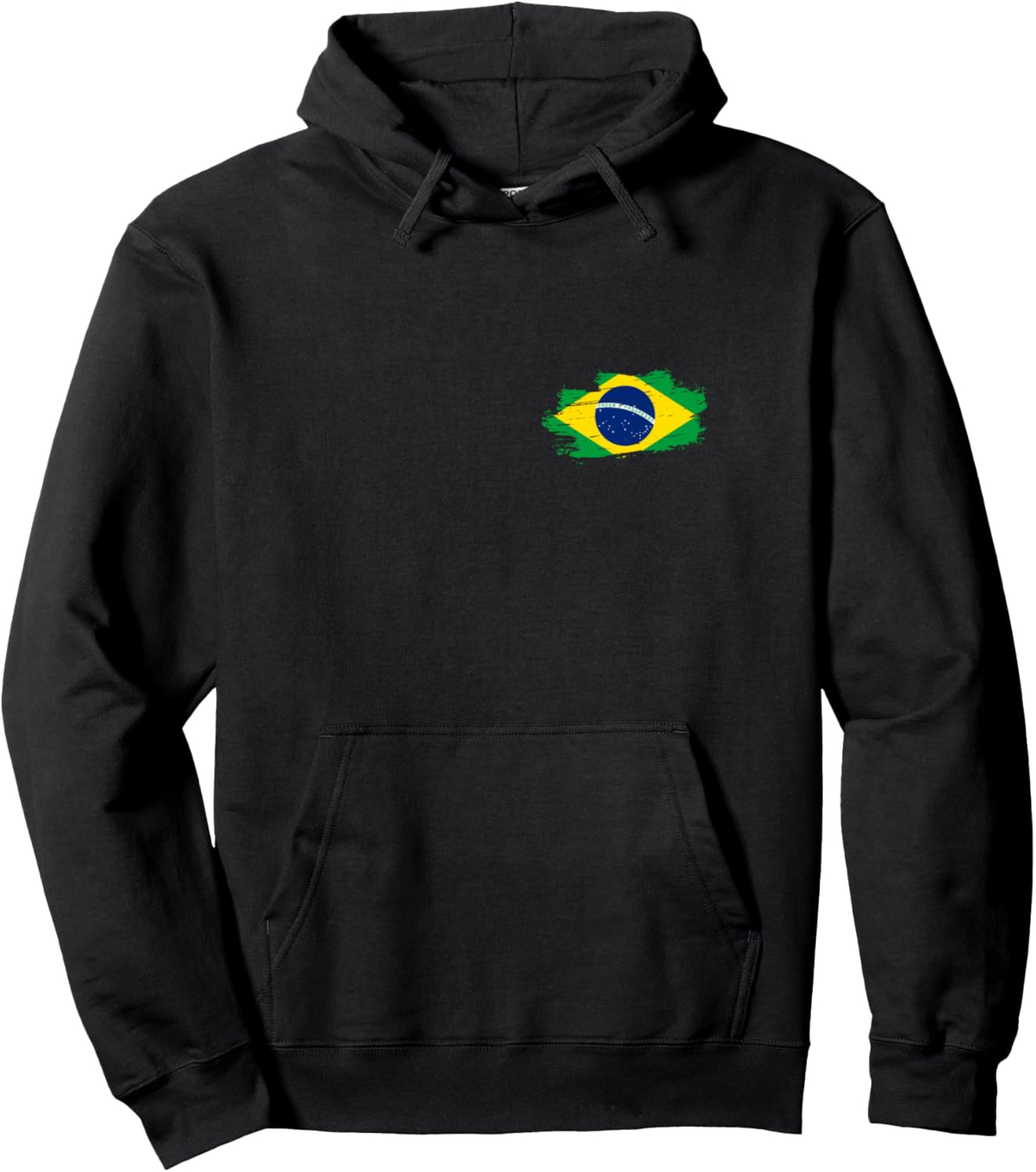 

Толстовка с флагом Бразилии Brasil, черный