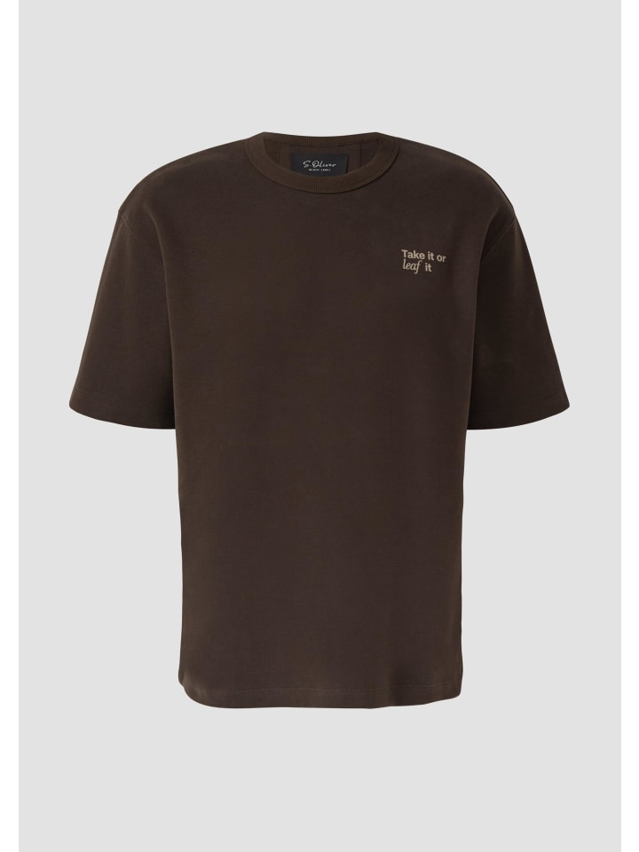 

Футболка 89D1_темно-коричневая s.Oliver, Коричневый, Футболка 89D1_темно-коричневая s.Oliver