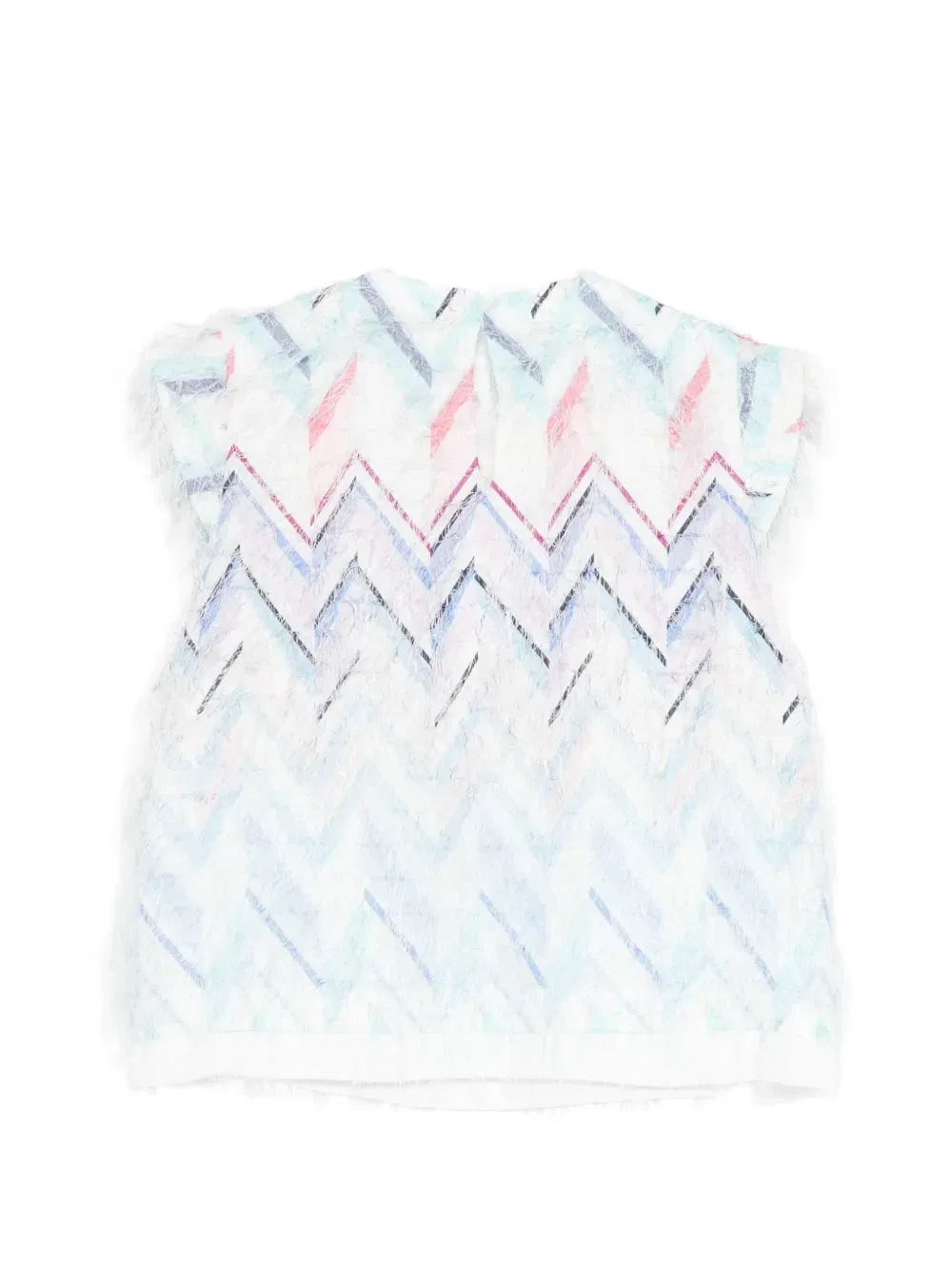 Топ в елочку Missoni Kids, белый — фото 2