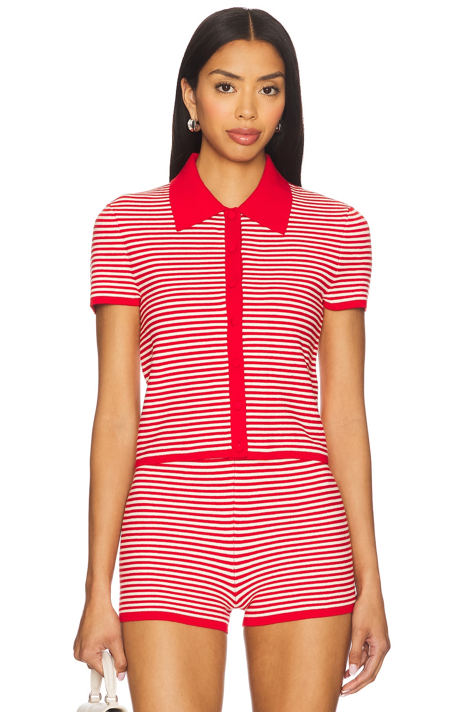 

Вязаный топ Parker от Lovers And Friends, red & off white