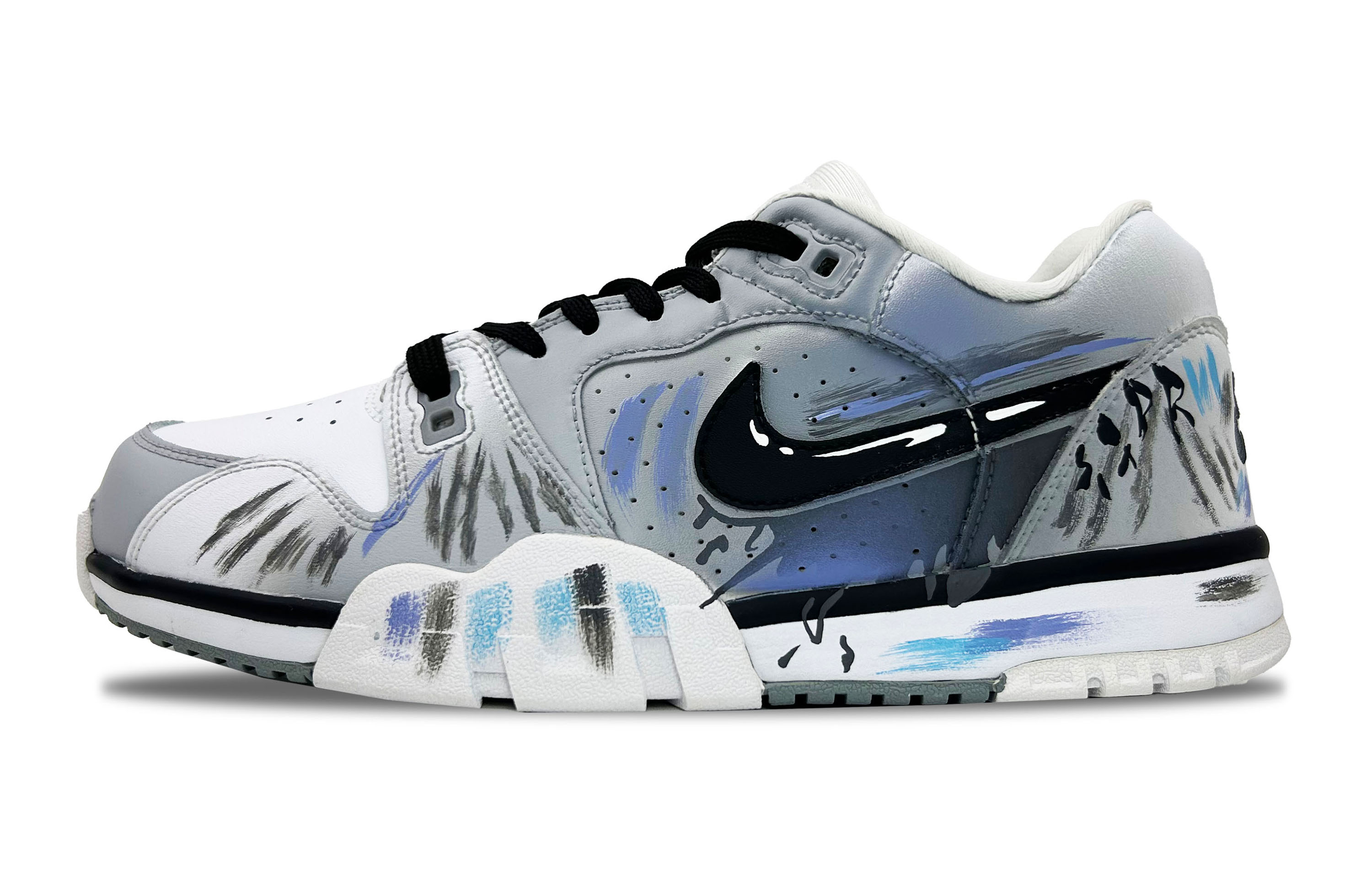 

Nike Кроссовки Air Cross Trainer 3 Low-top мужские, черные, белые, серые