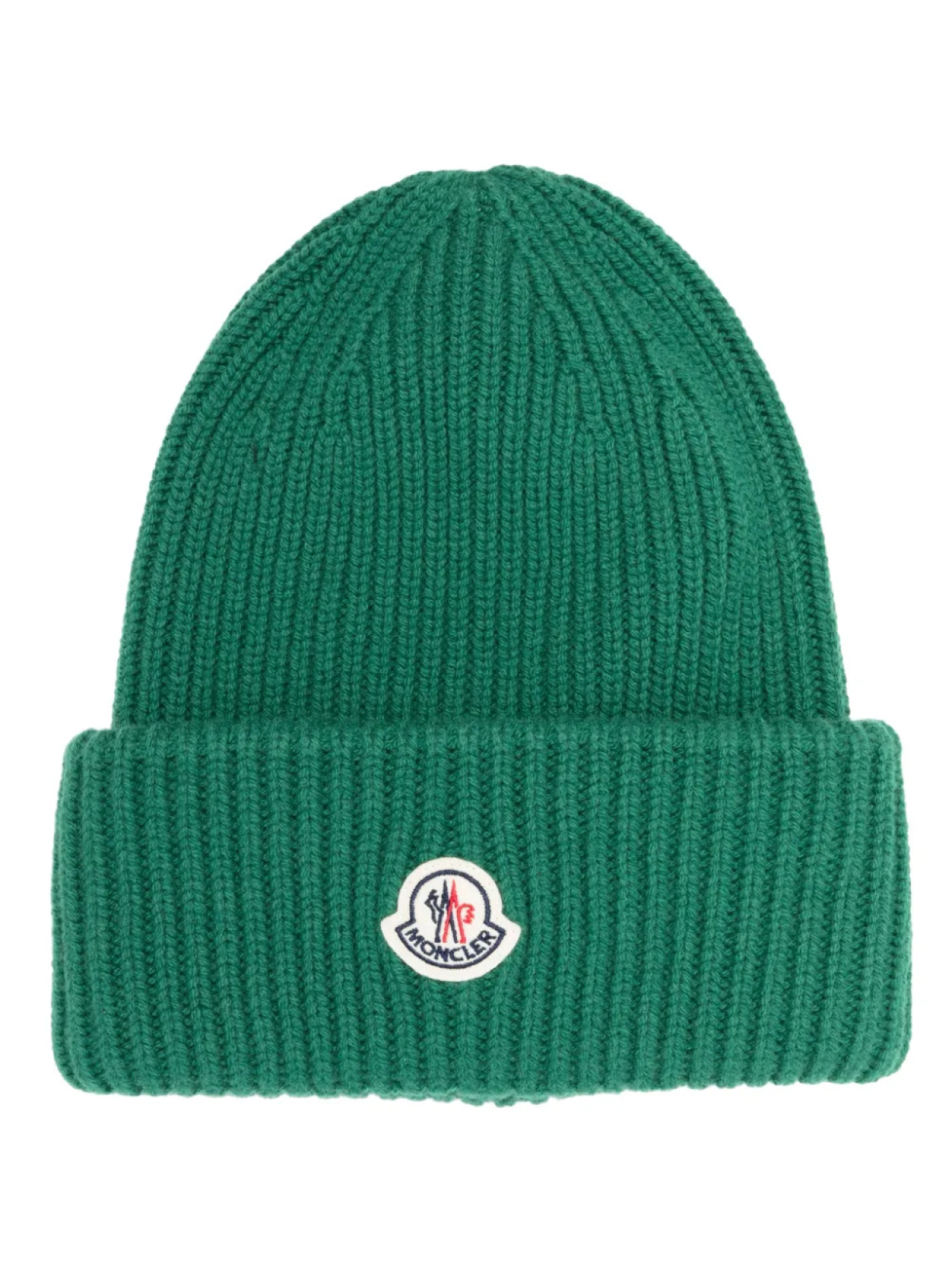 

Moncler шапка бини с нашивкой-логотипом, зеленый