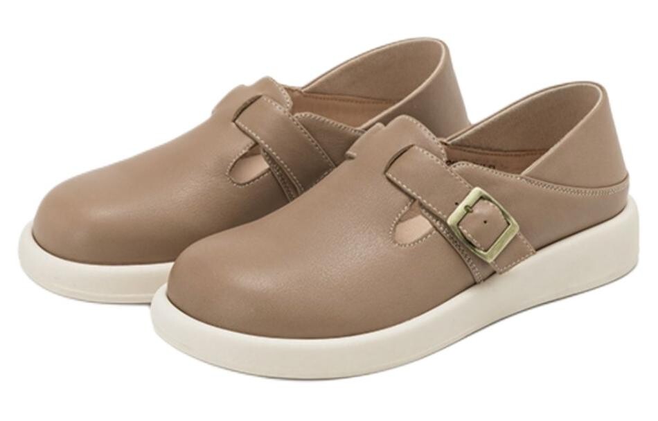 Туфли женские повседневные Women's Casual Shoes Women's Brown Aokang — фото 3