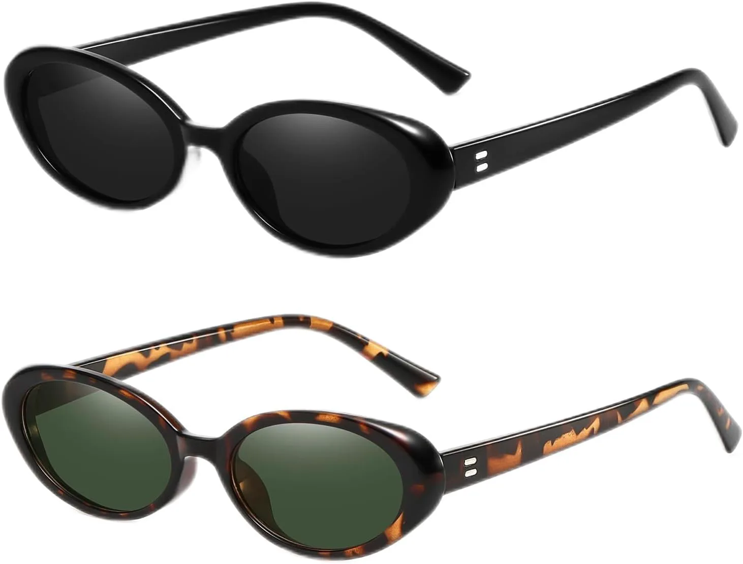 

Ретро-очки овальной формы для женщин и мужчин в стиле Y2K, аксессуары для глаз, маленькие винтажные очки в стиле 90-х YUELUQU, Z(black-gray+leopard-green)