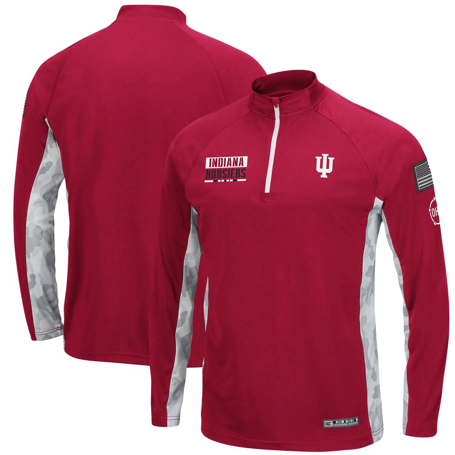 

Мужская малиновая куртка Indiana Hoosiers OHT Military Appreciation Snow Cruise с молнией 1/4 и регланом Colosseum, Красный, Мужская малиновая куртка Indiana Hoosiers OHT Military Appreciation Snow Cruise с молнией 1/4 и регланом Colosseum