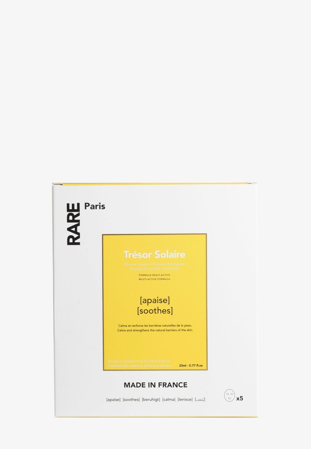 

Набор для ухода за кожей Tresor Solaire Mask Box Rare Paris, желтый