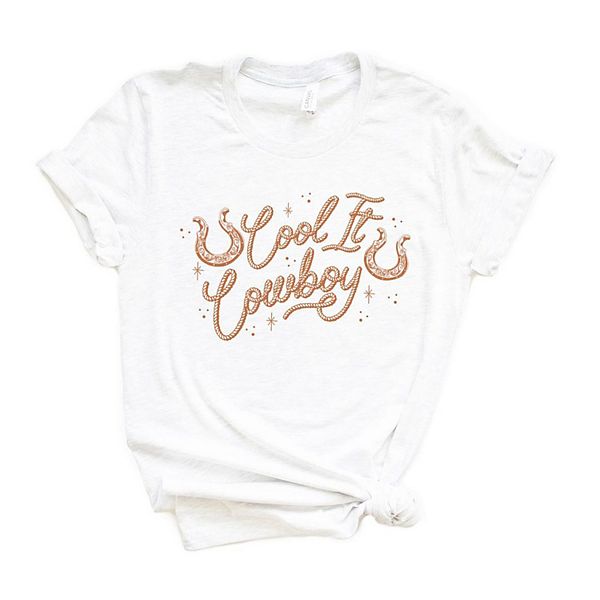 

Футболка с принтом Cool it cowboy rope Simply Sage Market, White, Белый, Футболка с принтом Cool it cowboy rope Simply Sage Market, White