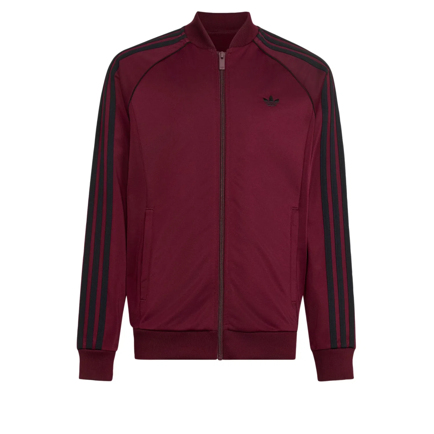 Толстовка на молнии Adidas Originals SST бордового цвета
