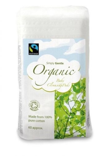 

Просто нежные ватные диски из органического хлопка., Simply Gentle