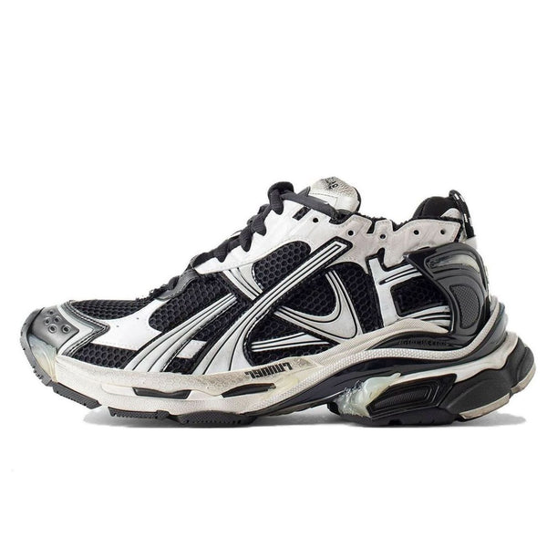 

Кроссовки runner sneakers 'black and white mesh and nylon' Balenciaga, белый