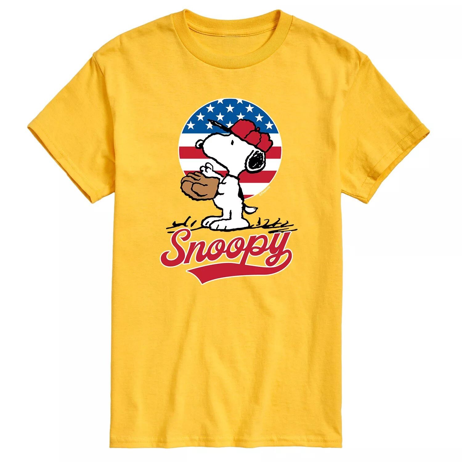 

Мужская бейсбольная футболка Peanuts Snoopy Licensed Character