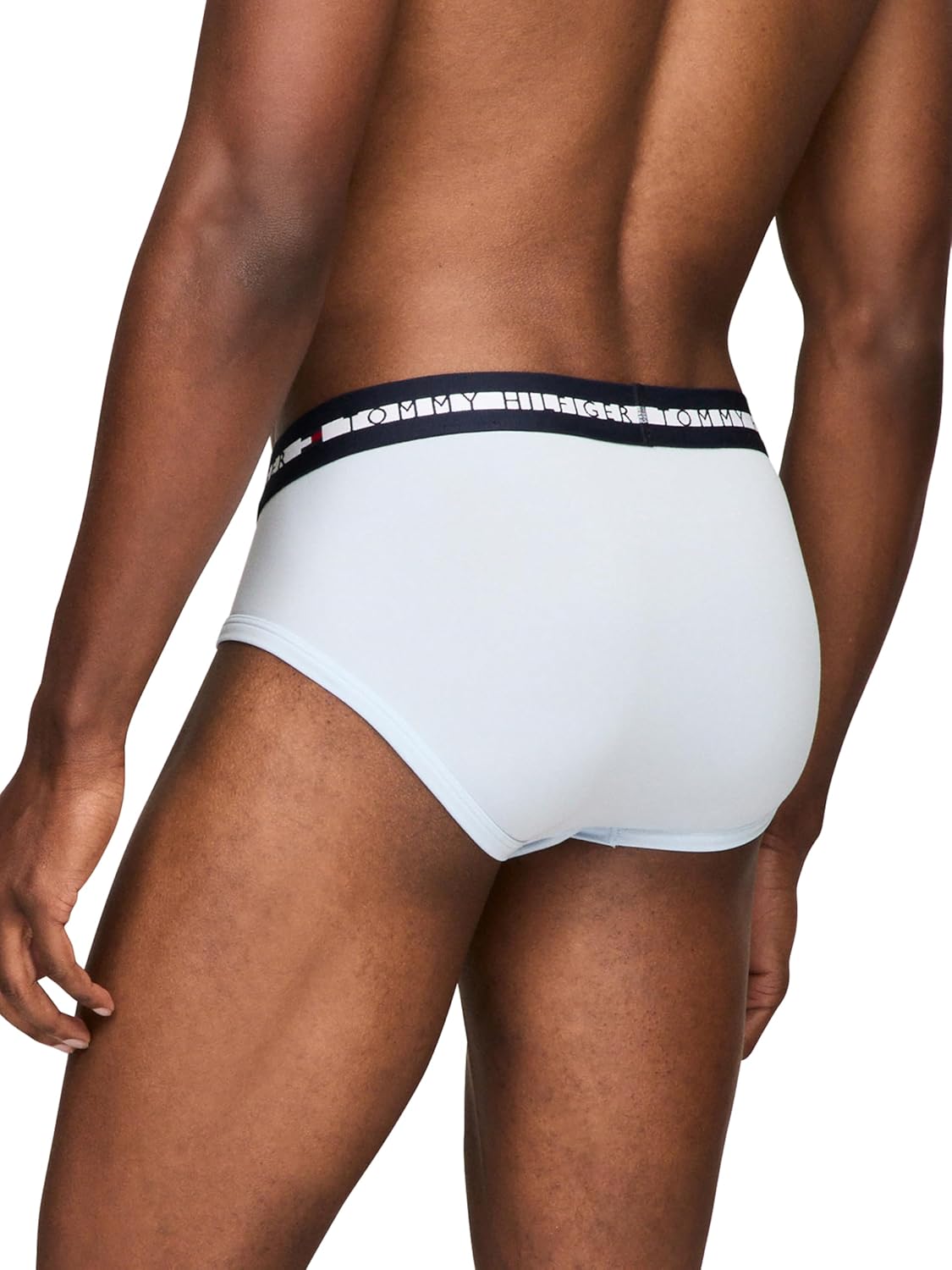 Комплект из 3 мужских трусов Tommy Hilfiger Comfort Plus, Breezy Blue, Bank Blue, Navy — фото 3