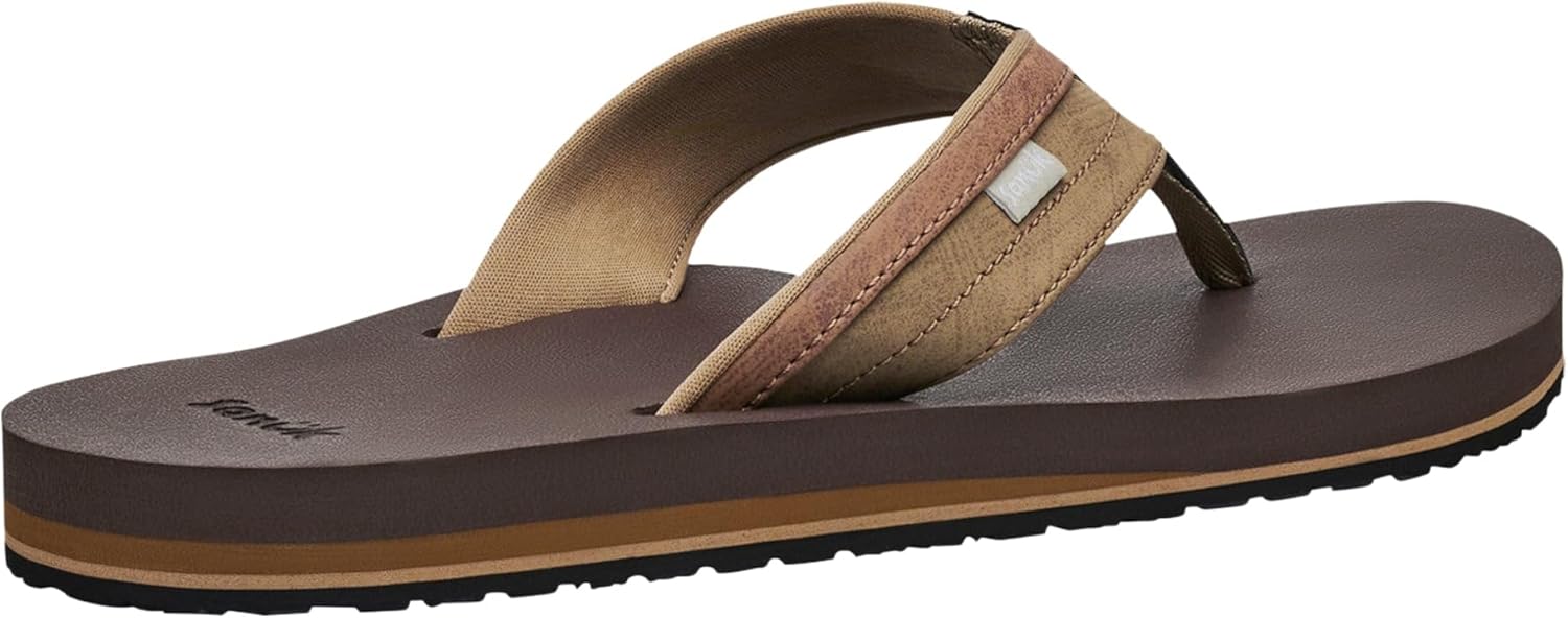 Sanuk Mens Ziggy ST | Flip Flops for Men | Mens Сандалии | Beach Сандалии | Water Friendly & Lightweight | Comfort Footbed — фото 4