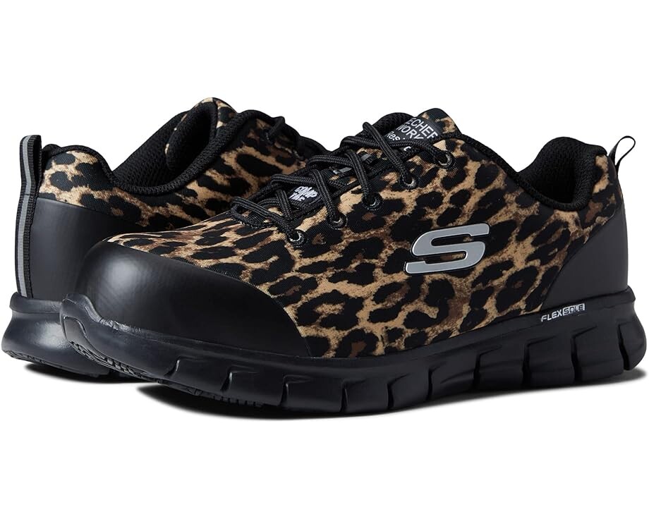 

Кроссовки SKECHERS Work Sure Track Comp Toe, цвет Leopard