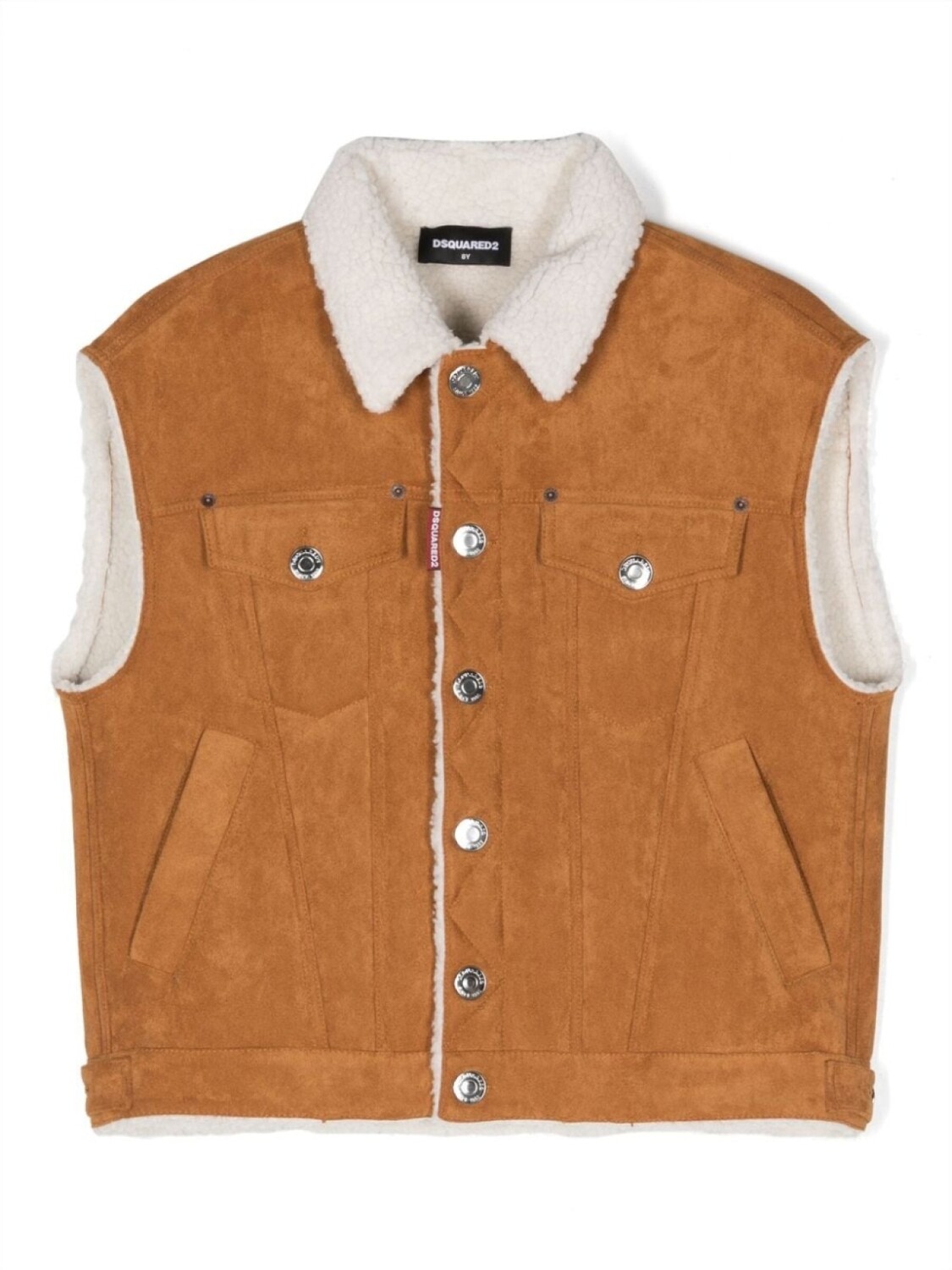 

Dsquared2 жилет из шерпы, коричневый