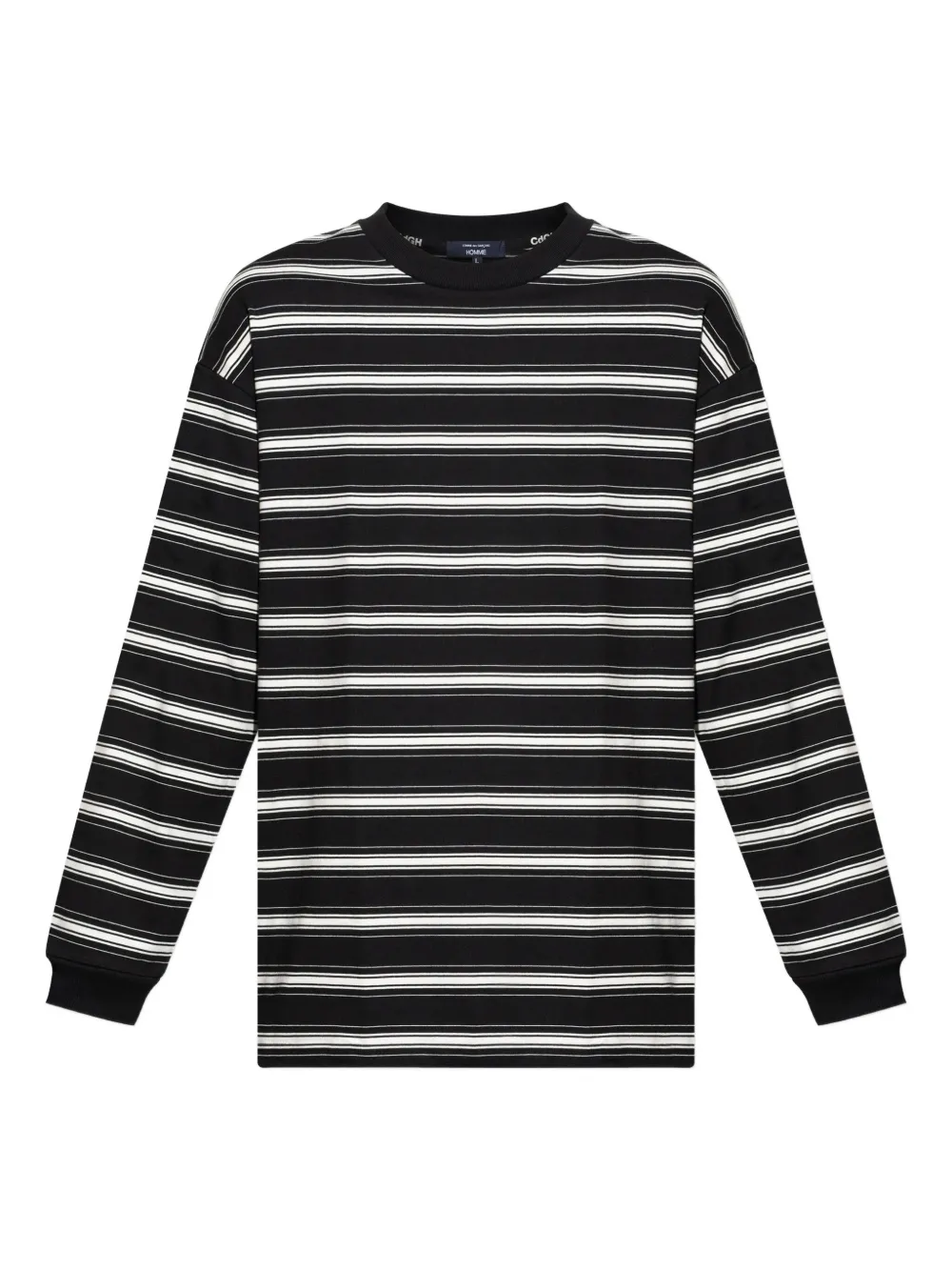 

Полосатая футболка с длинными рукавами Comme des Garçons Homme, черный