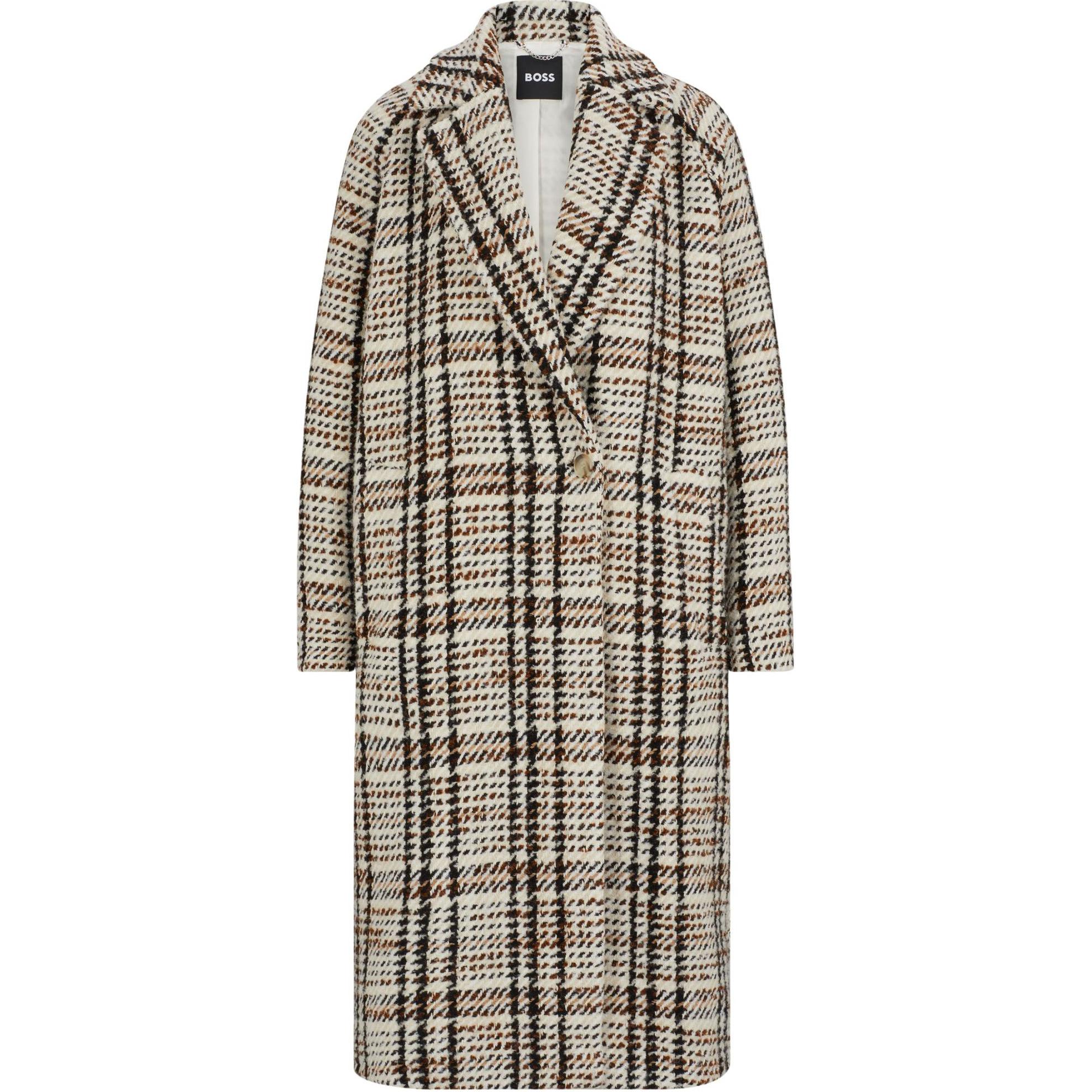 

HUGO BOSS Клетчатое пальто, Beige