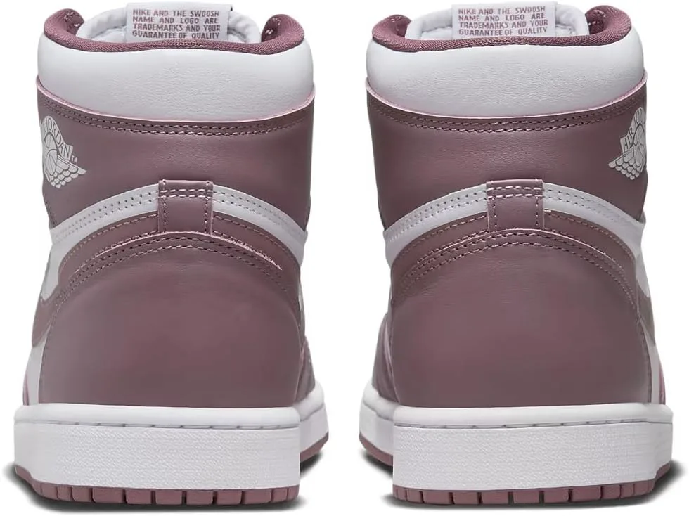 Мужские кроссовки Air Jordan 1 High Nike, белый/лиловый/синий — фото 2
