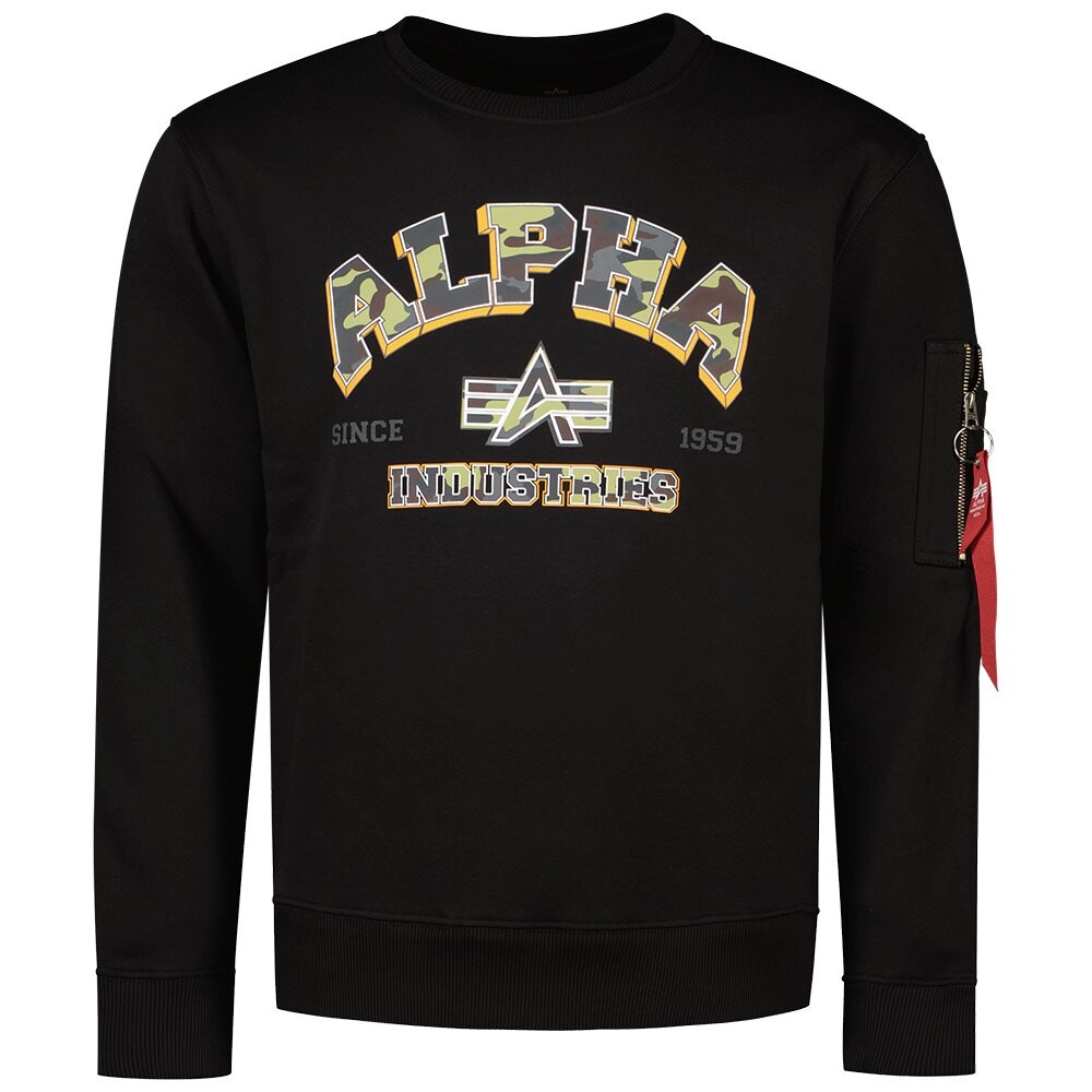 

Свитер Alpha Industries College Camo, черный