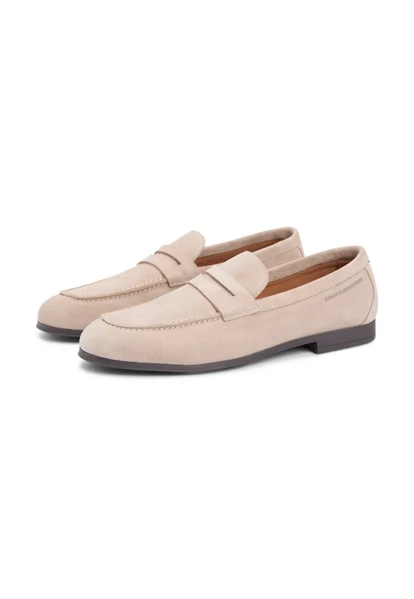 Замшевые гибкие лоферы без шнурков Tommy Hilfiger, Coastal Taupe — фото 2