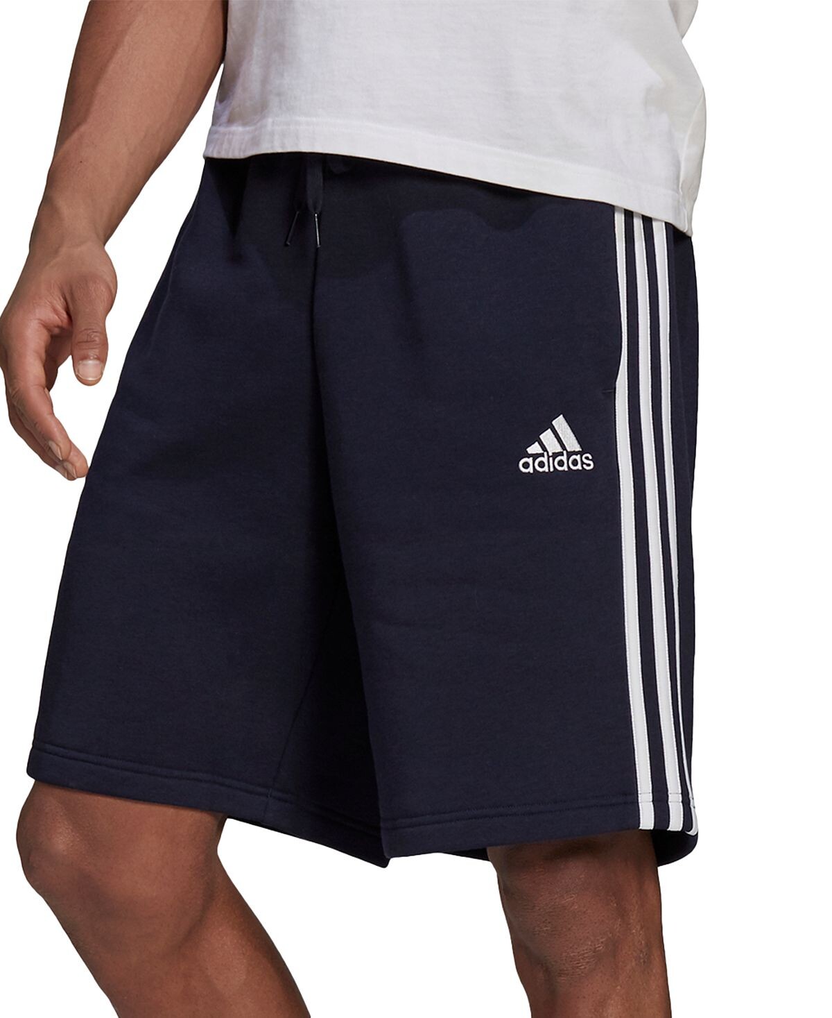 

Мужские флисовые шорты с тремя полосками шириной 10 дюймов adidas