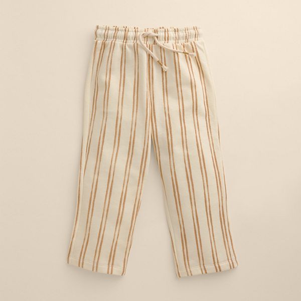 

Детские брюки для бега с эластичным поясом Little Co. By Lauren Conrad, Ivory Tan Stripe