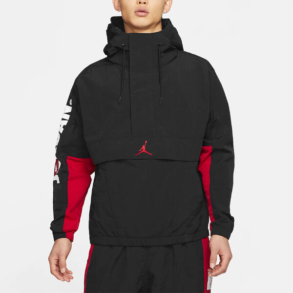 Куртка Air Jordan MENS Jumpman Classics Logo Print Casual Hooded Jacket Black, черный — фото 3
