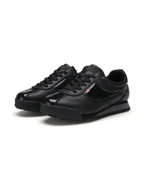 Унисекс кроссовки из натуральной кожи JACLAR Bostonian Jogger чёрные