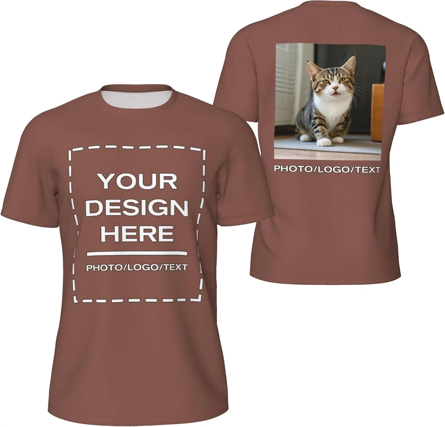 

Футболка с принтом Custom T Shirt Add Your Photo Text Hpemboz