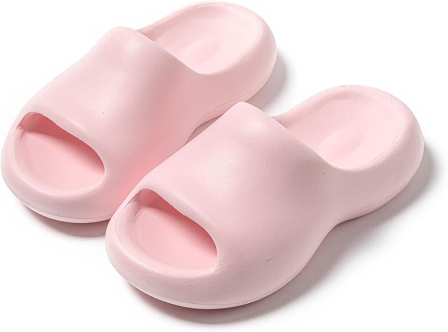 

Тапочки-подушечки для женщин и мужчин, шлепанцы, сандалии для душа, шлепанцы Cloud Slides с толстой подошвой Srdmuph, розовый