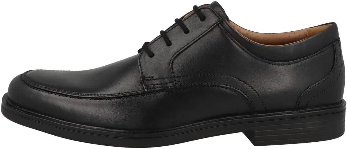 Туфли Clarks Mens Un Aldric Park, Black (Black Leather)