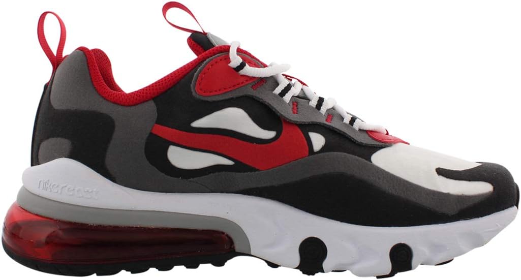Детские кроссовки Nike Air Max 270 React, белый/черный/красный/серый — фото 3