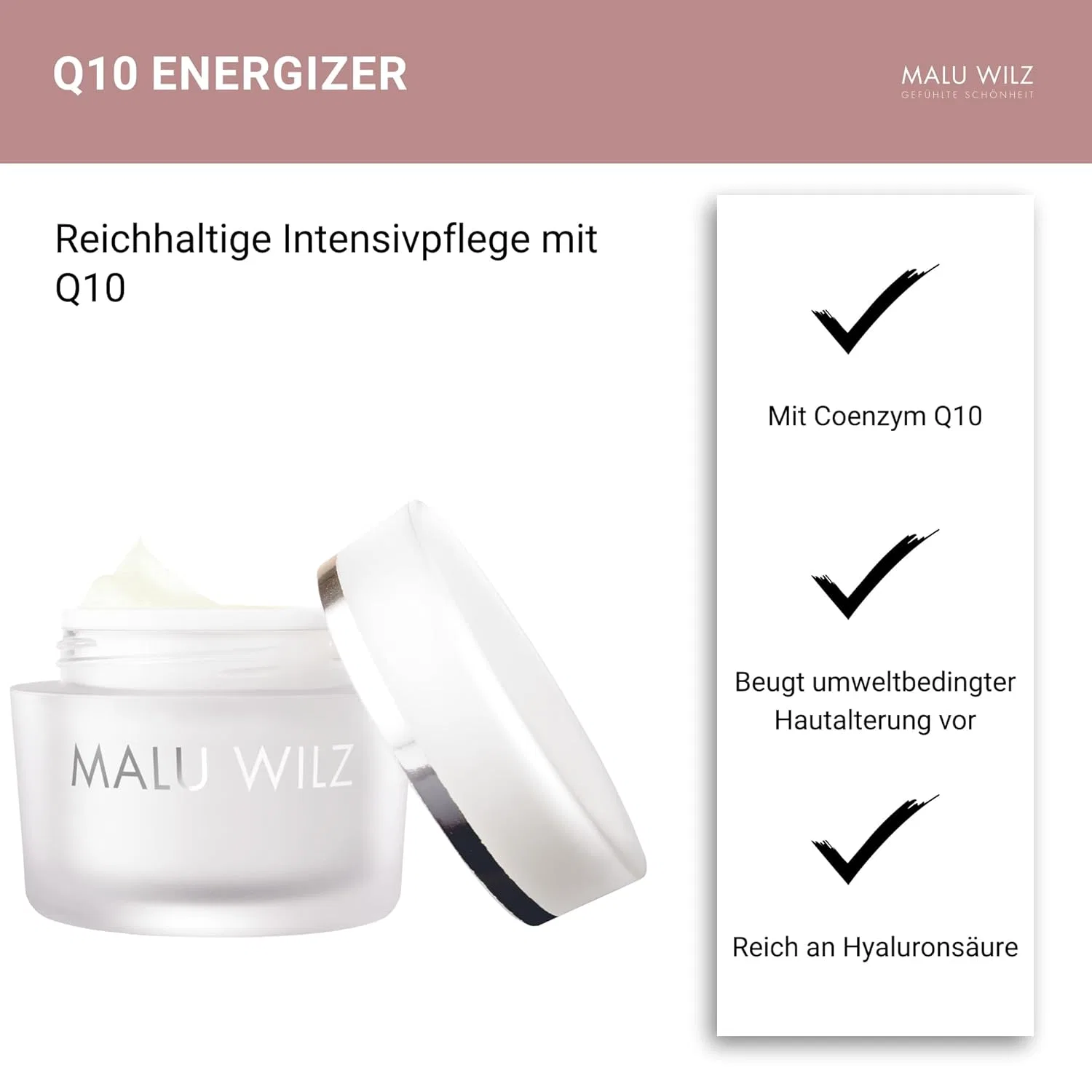 Крем для лица Malu Wilz — Антивозрастной «Energy Q10 Energizer» от Kosmetik — фото 3