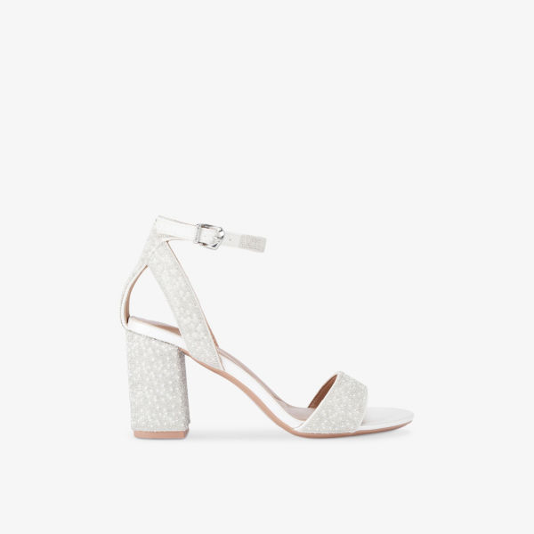 Босоножки на каблуке Carvela Kianni с кристаллами, белый