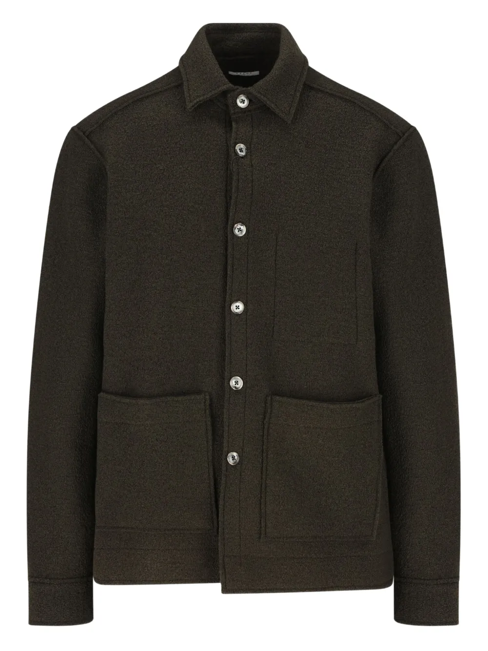 

Рубашка с накладными карманами на пуговицах Xacus, коричневый