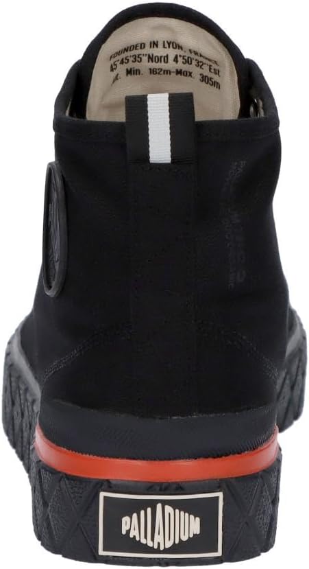 Кроссовки Palladium Unisex Palla Ace Mid из органического канваса на шнуровке, черный — фото 3