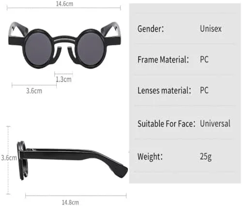 

Ретро маленькие круглые панк-солнцезащитные очки для женщин, модные двухцветные солнцезащитные очки для мужчин, трендовые солнцезащитные очки UV400 MTZJH, Red