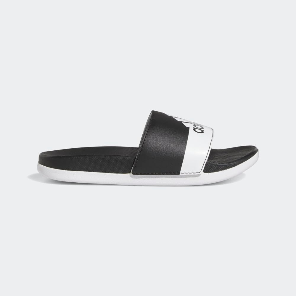 Шлепанцы Adidas Adilette Comfort для мальчиков, белый/черный — фото 2
