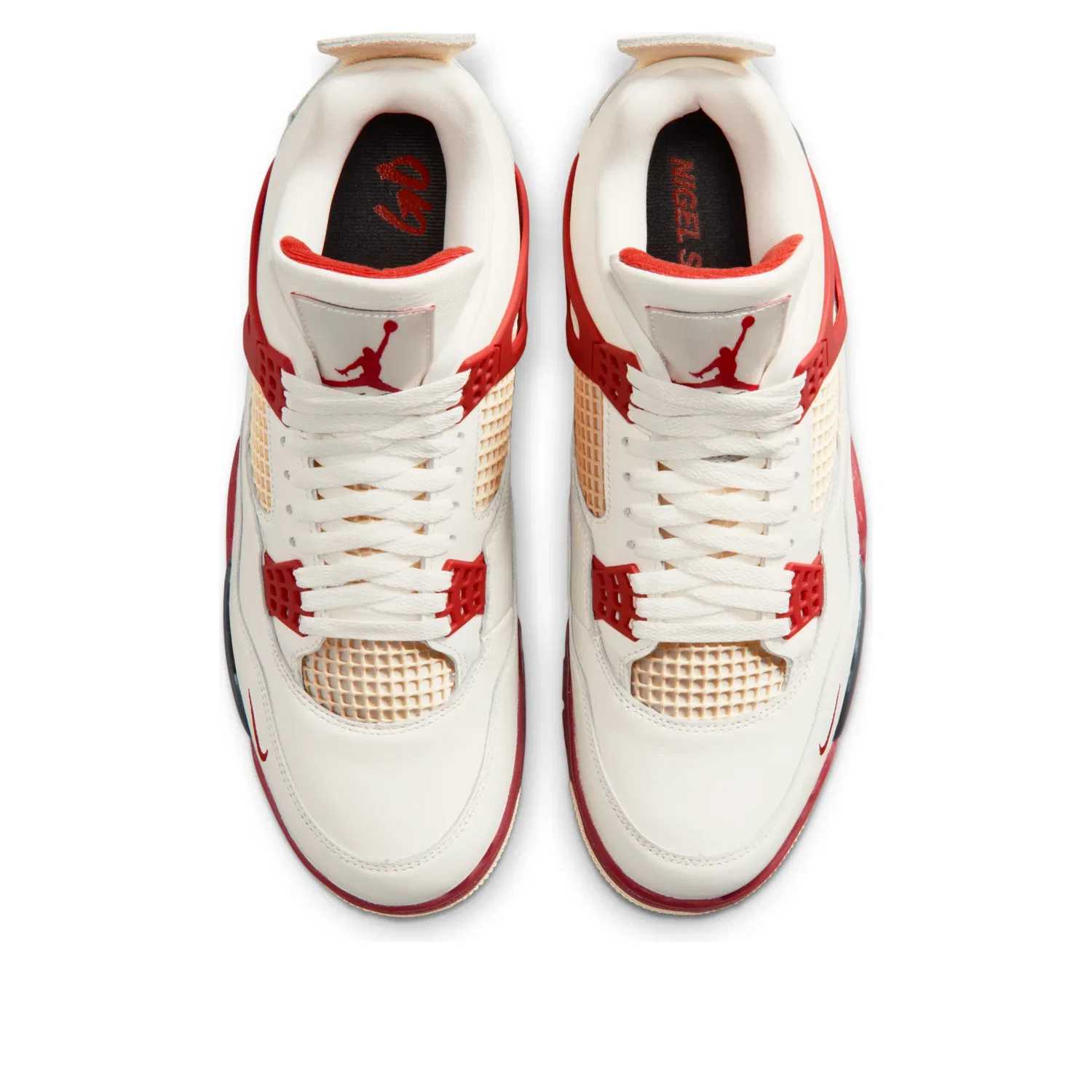 Кроссовки Air Jordan 4 Retro OG x Nigel Sylvester 'Brick After Brick' IQ8055-100, белый — фото 4