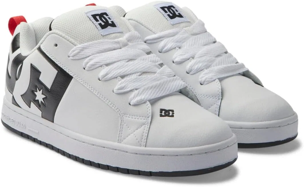Мужские скейтбордические кроссовки DC Court Graffik Sq DC Shoes, White Black Black