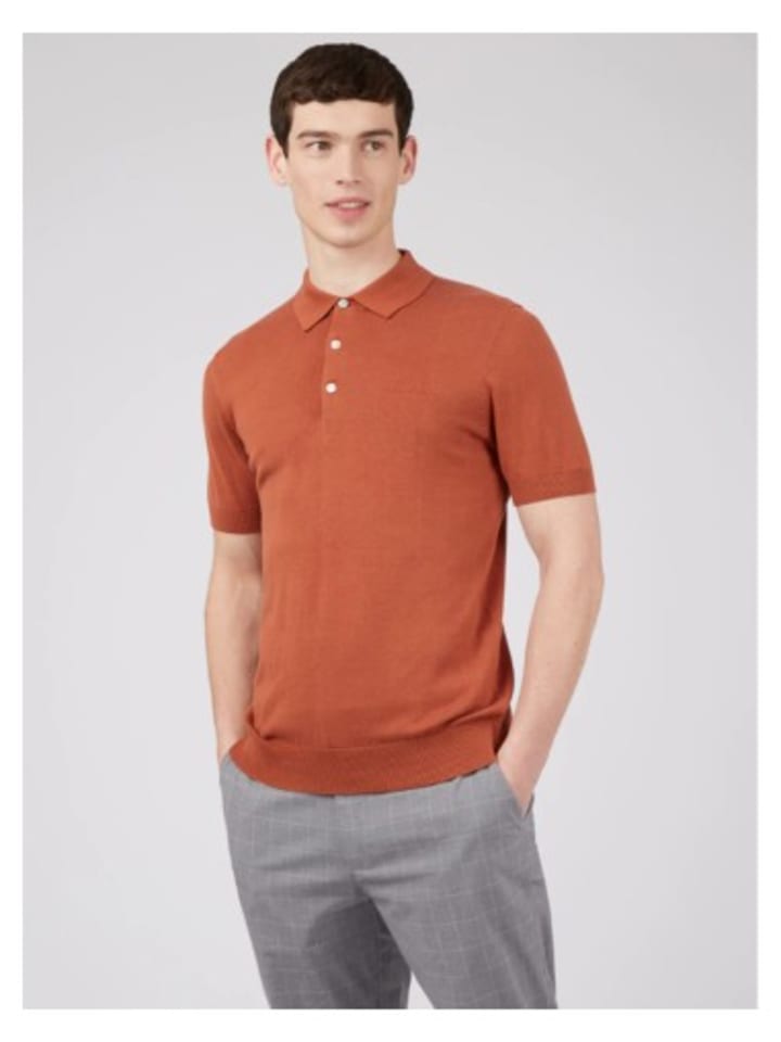 

Футболка поло Ben Sherman, оранжевый