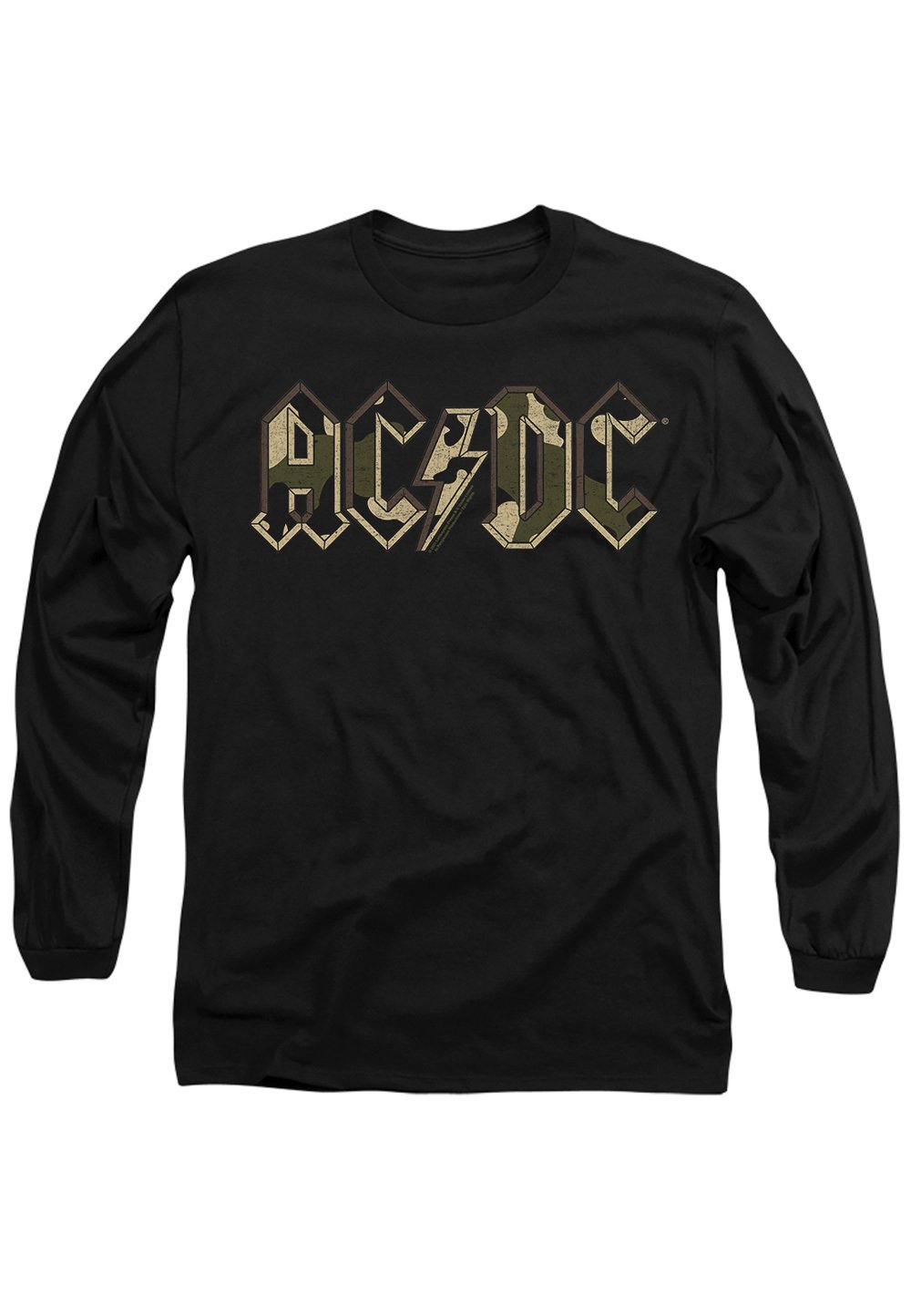 

Топ с длинными рукавами AC/DC CAMO LOGO Cotton Soul, черный