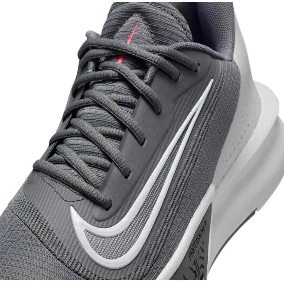 Баскетбольные кроссовки Nike Precision 7 HJ9153, Smoke Grey Photon Dust Bar Grey — фото 2