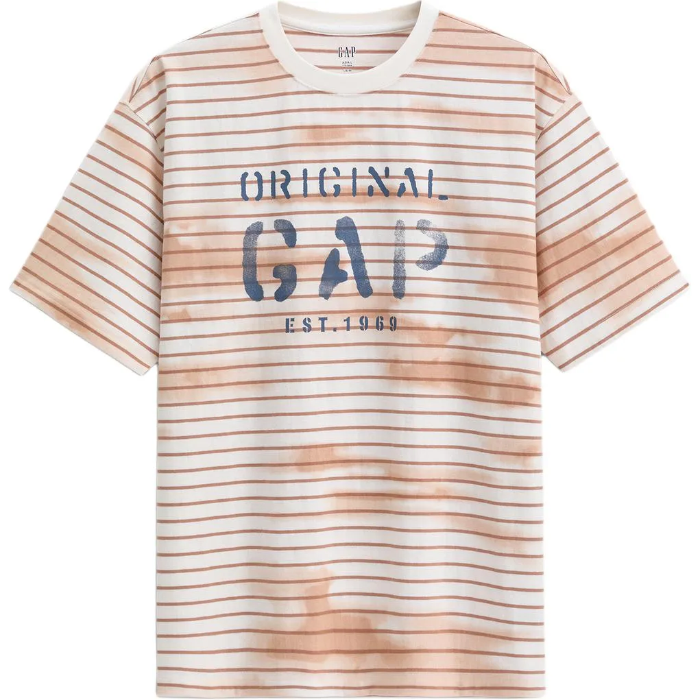 Футболка унисекс с круглым вырезом GAP, светло-коричневый