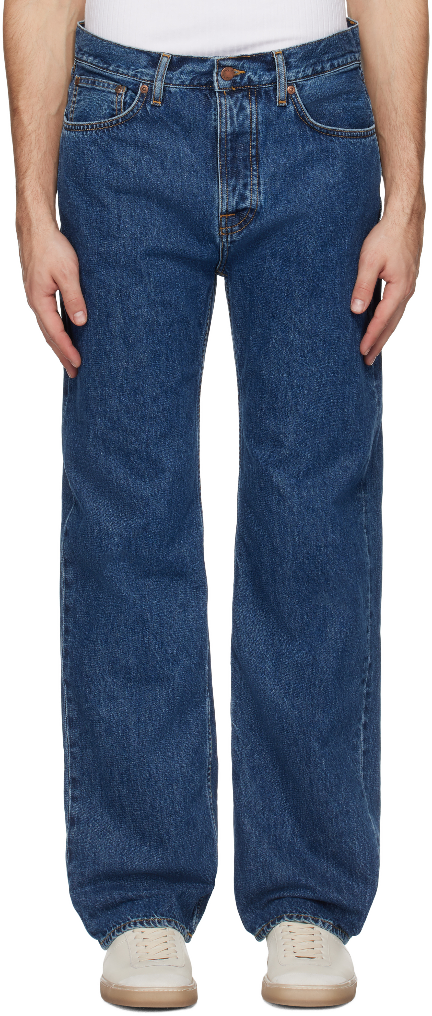 

Синие джинсы Tuff Tony Nudie Jeans, Evening jazz